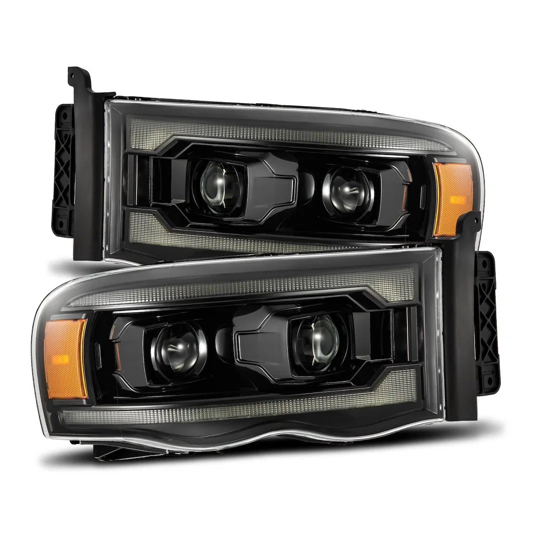 880569 – ALPHAREX USA Headlight Assembly, LED Bulb Projector Beam With White Daytime Running Light/ Amber Sequential ...